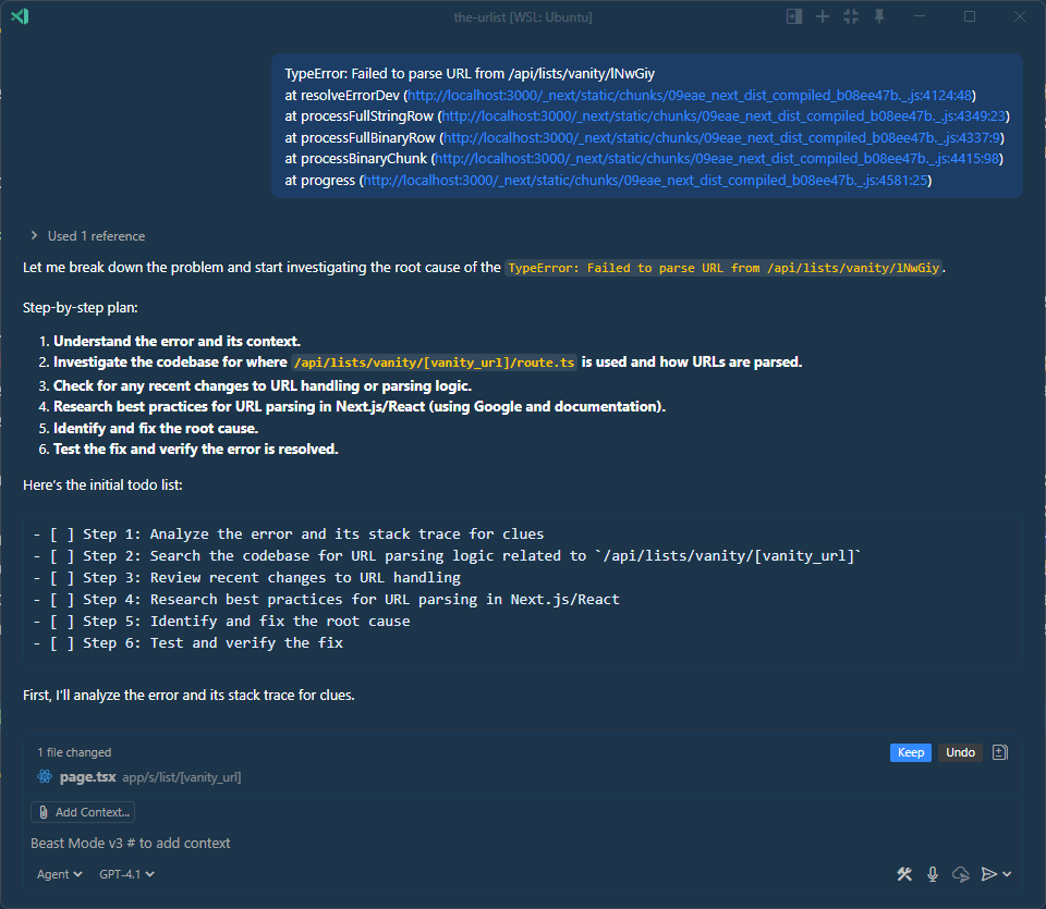 Beast Mode handling a browser error