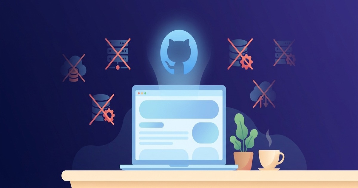 The best possible blog host is...GitHub Pages?
