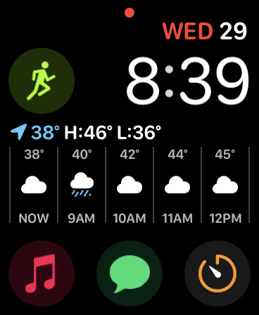 Infograph Modular Apple Watch face