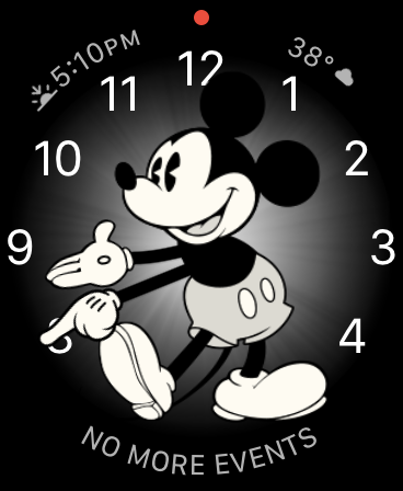 Mickey Mouse Apple Watch face