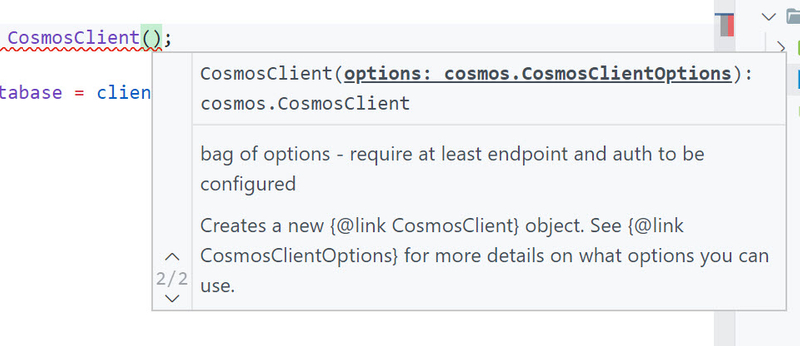 cosmos options