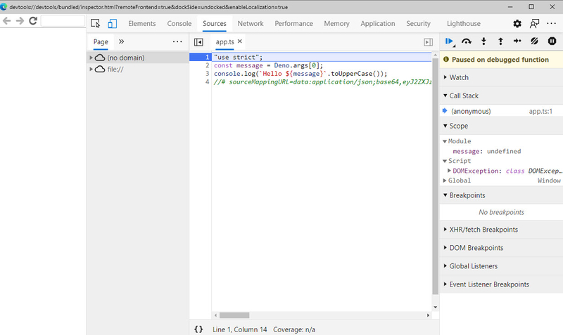 The chrome dev tools